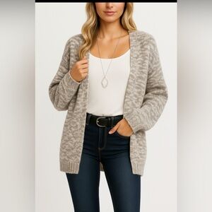 Joie Gray and white Cardigan NWT